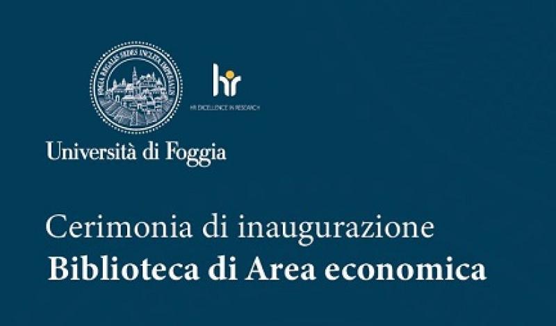 Cerimonia di inaugurazione Biblioteca di Area economica
