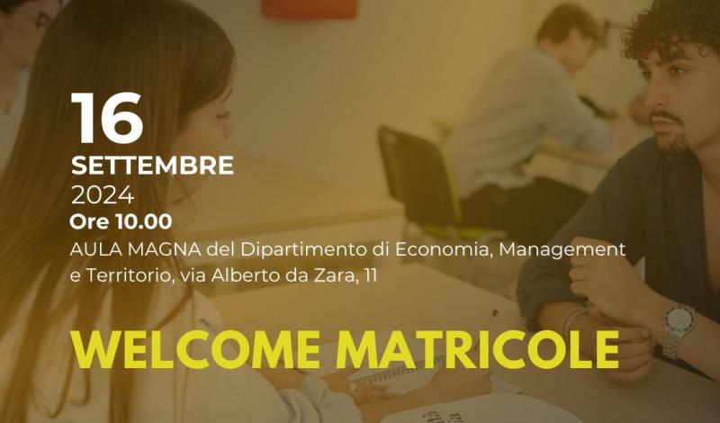 welcome matricole Demet 16 sett. 24